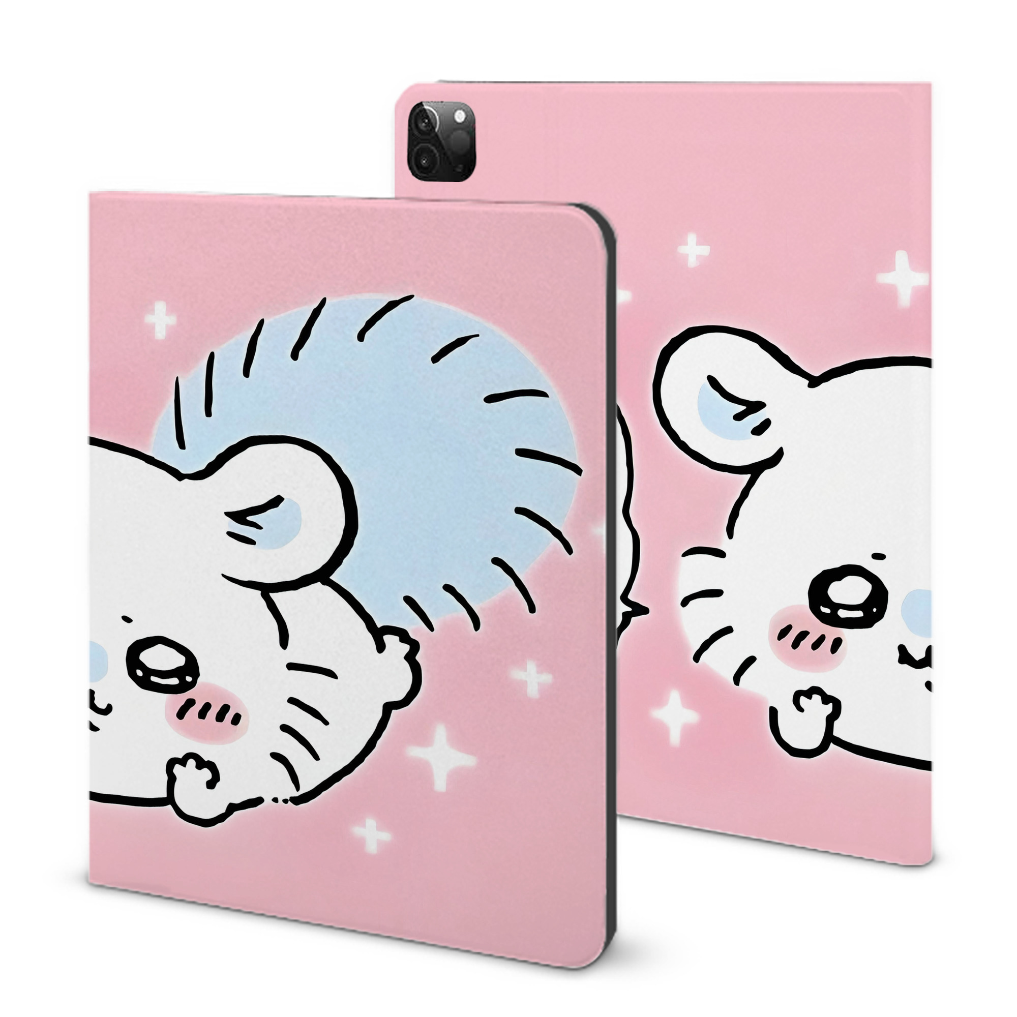 （画像用） ちいかわ Chii-kawa IPadケース ペンホルダー付き ブックスタイルデザイン